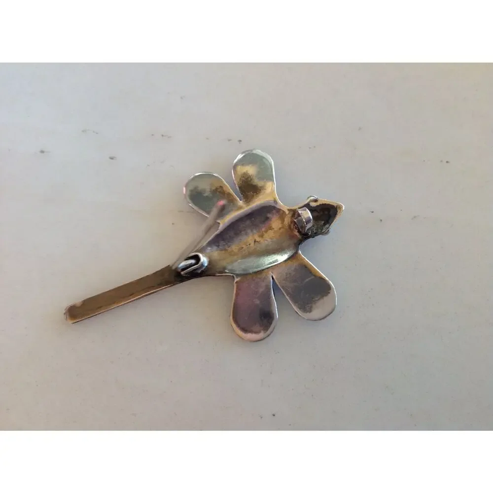 Sterling Silver DRAGONFLY Pin - Fine Detail Unique Artisan Handcrafted in Bali